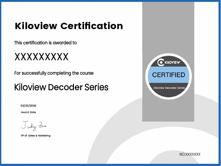 Kiloview Decoder Series Certification-01
